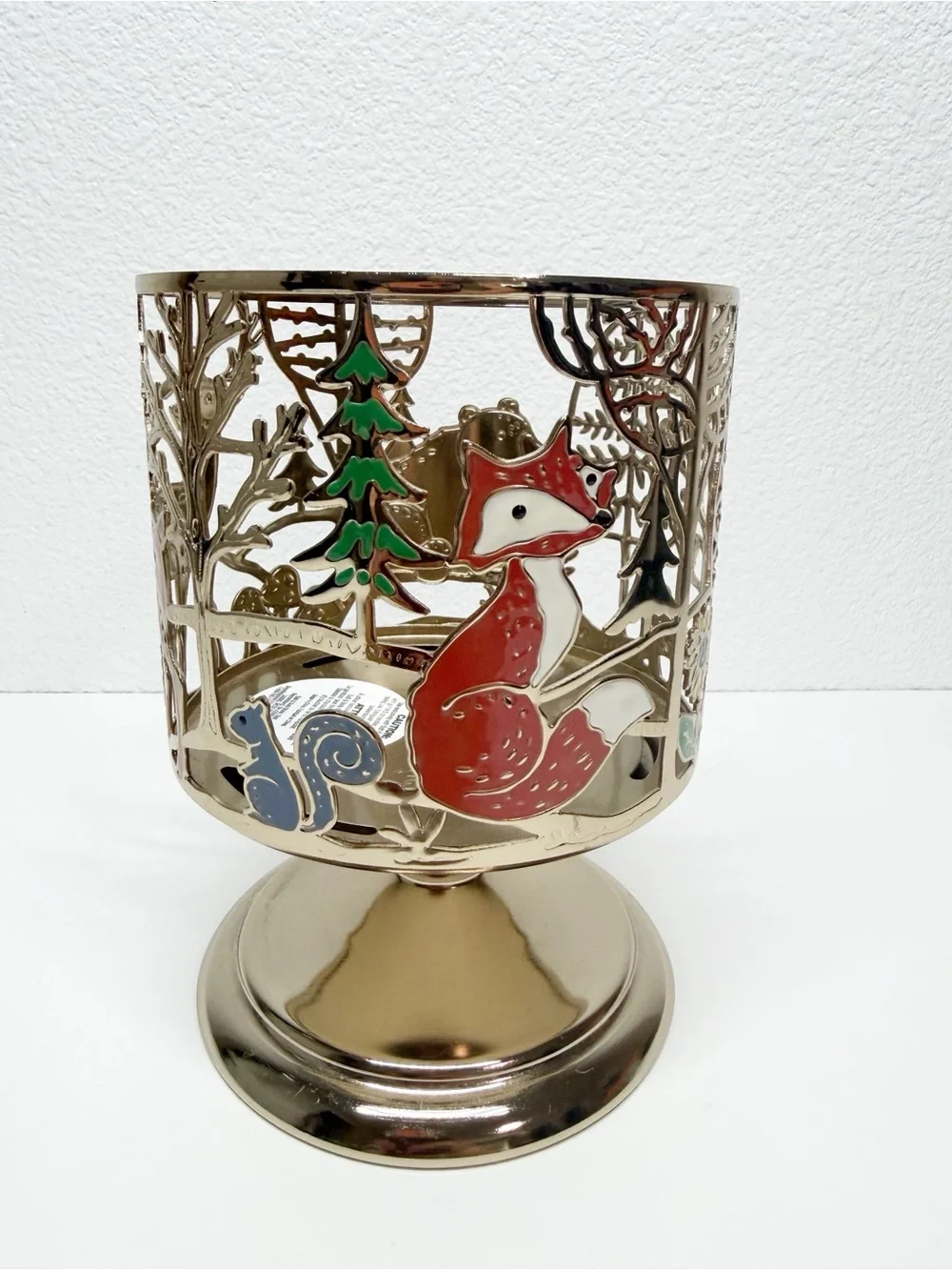 Bath Body Works Whimsy Woodland Creatures Candle Holder Mushroom Bear Deer Fox